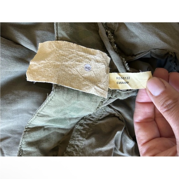 Da-Nang Surplus Vtg Cargo Pants Women’s S Silk Y2K Grunge green military EUC - Picture 10 of 12